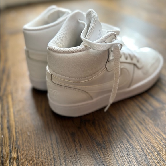 Nike Ebernon Mid Triple White Sneakers - Picture 2 of 5
